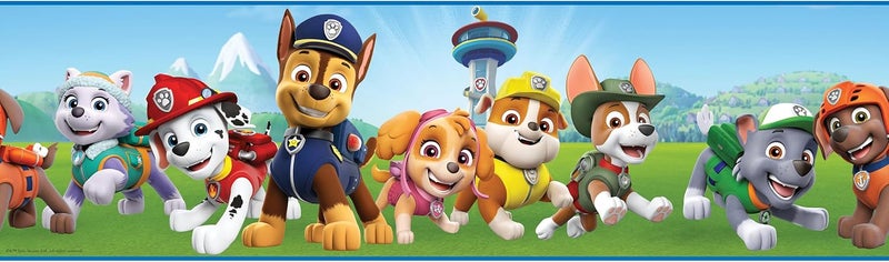 RoomMates RMK12133BD Paw Patrol Peel & Stick Wallpaper Border - Image 1